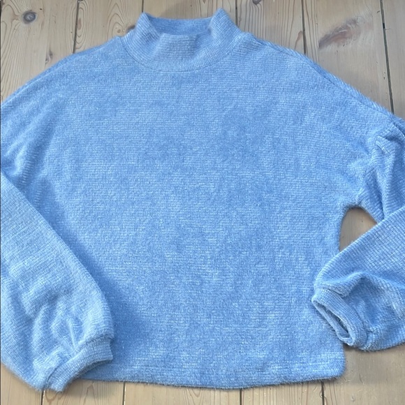 Sanctuary Cozy Light Blue Turtleneck Sweater - Picture 1 of 12